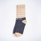 Striped Compact - Beige / Ash and White